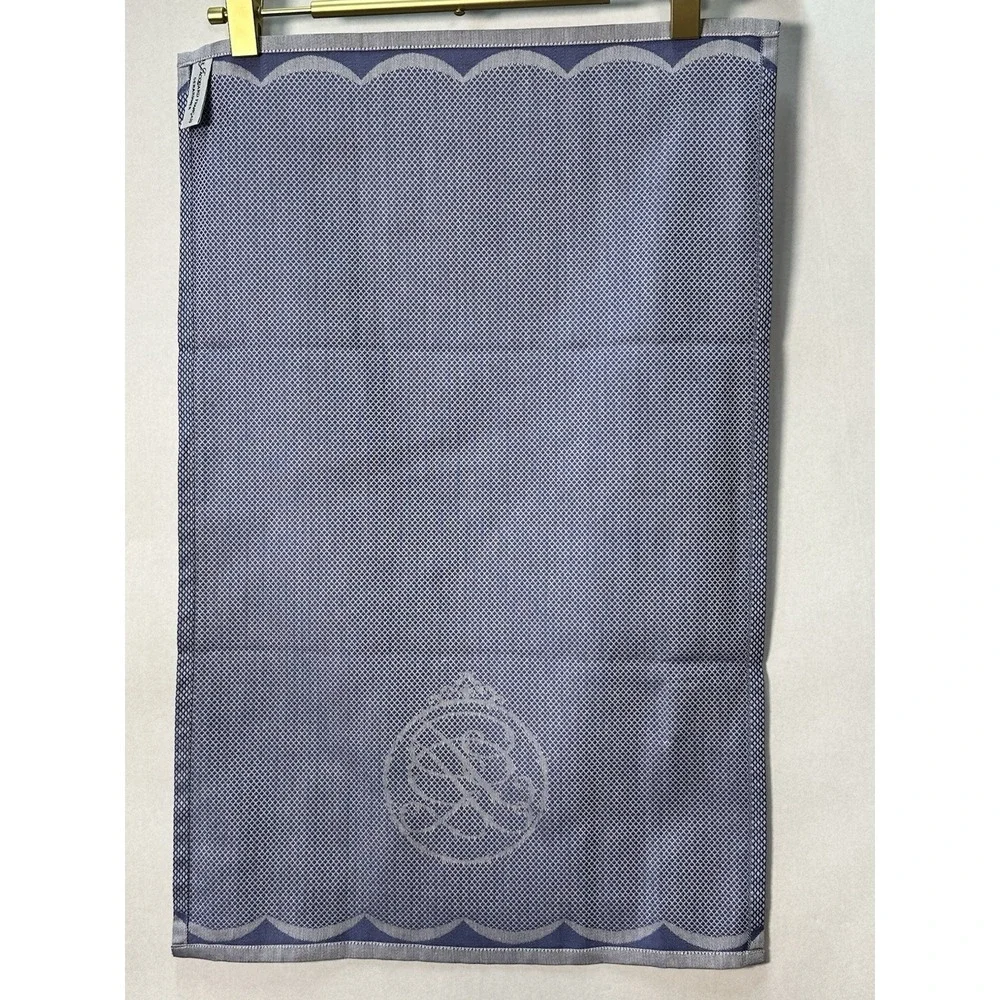 Le Jacquard Francais GUEST HAND TOWEL  Classic‎ Pattern BLUE 15